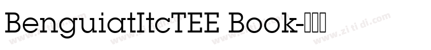 BenguiatItcTEE Book字体转换